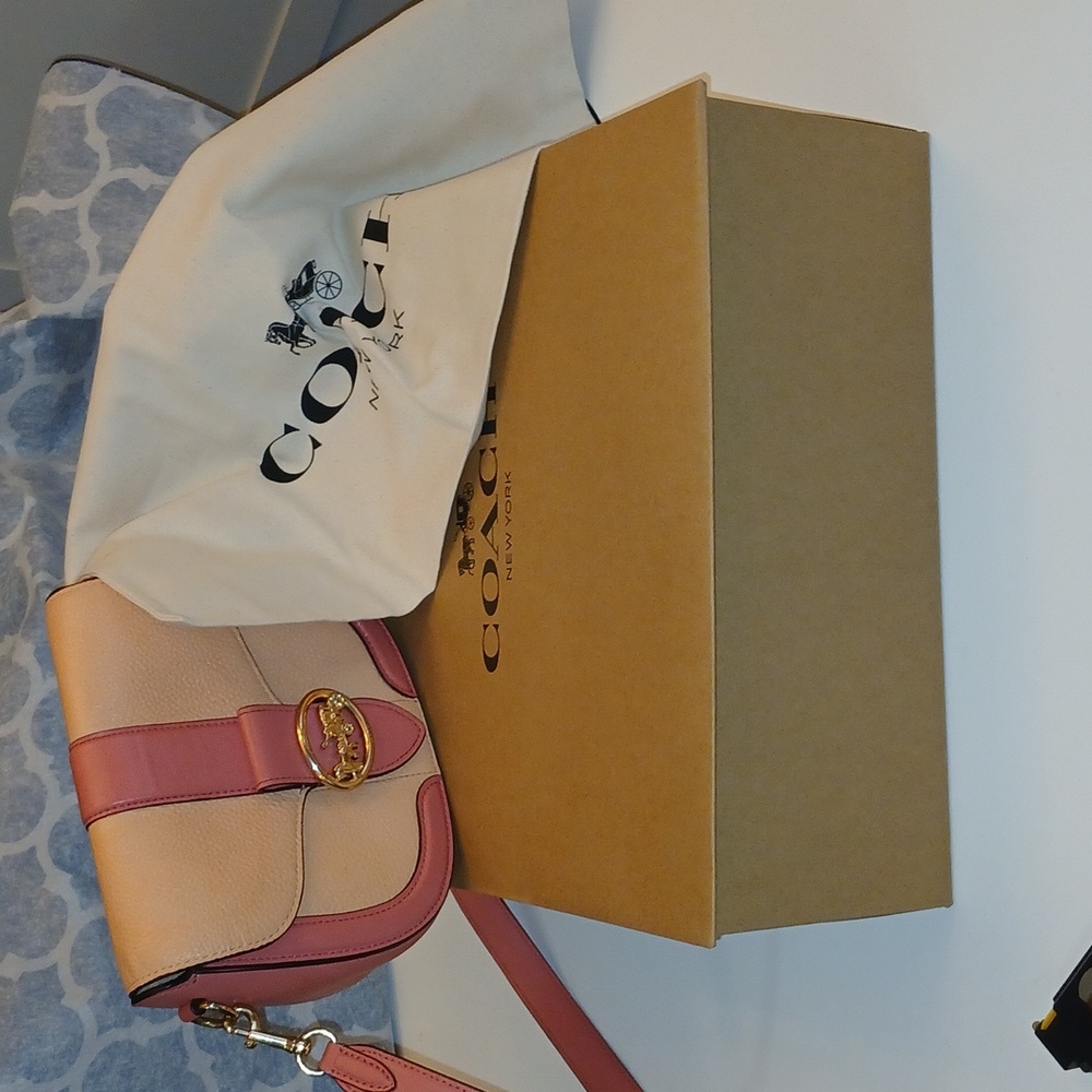 Coach georgie Saddle Bag Blush / Taffy - Picture 15 of 17